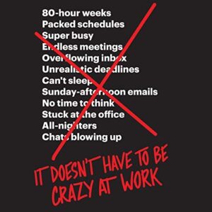 It Doesn’t Have to Be Crazy at Work Summary