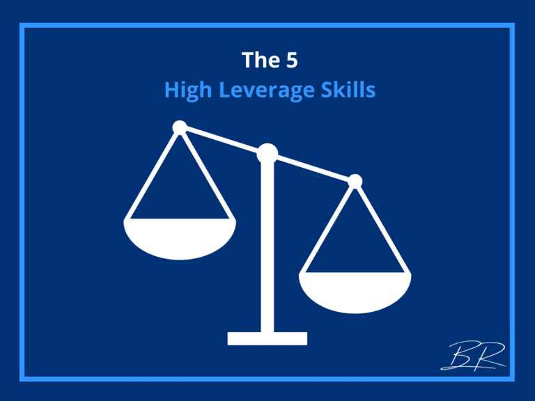 5 High Leverage Skills: Communication Skills, Leadership Skills, Productivity Skills, Automation Skills, Strategic Planning Skills